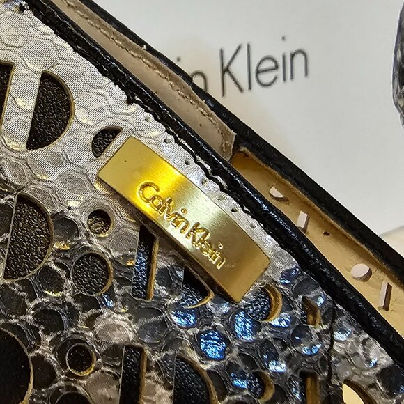 Calvin Klein Karinah Snake Print Heels with Cutouts, Size 7 - Picture 4 of 7